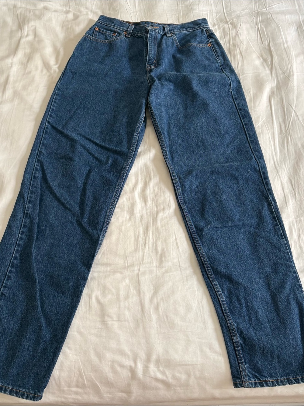 Vintage Levis 560 Jeans Womens 10 REG L Blue Loose Fit Straight Leg High Waist